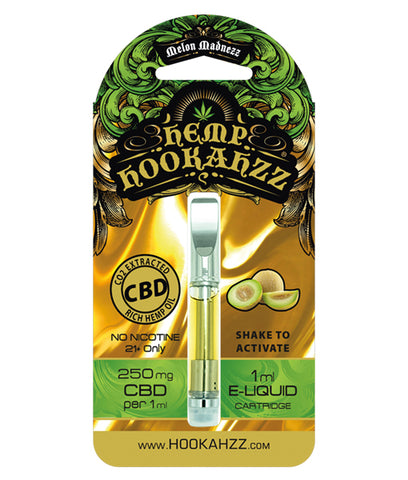 CBD Oil RECHARGABLE VAPE UNITS (510 kits) MELON MADNEZZ 250 mg CBD per 1 ml cartridge